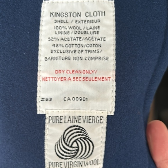 Vintage (70’s?) London Fog Maincoat 100% Wool Full Length OverCoat, Size 8P - Picture 8 of 13